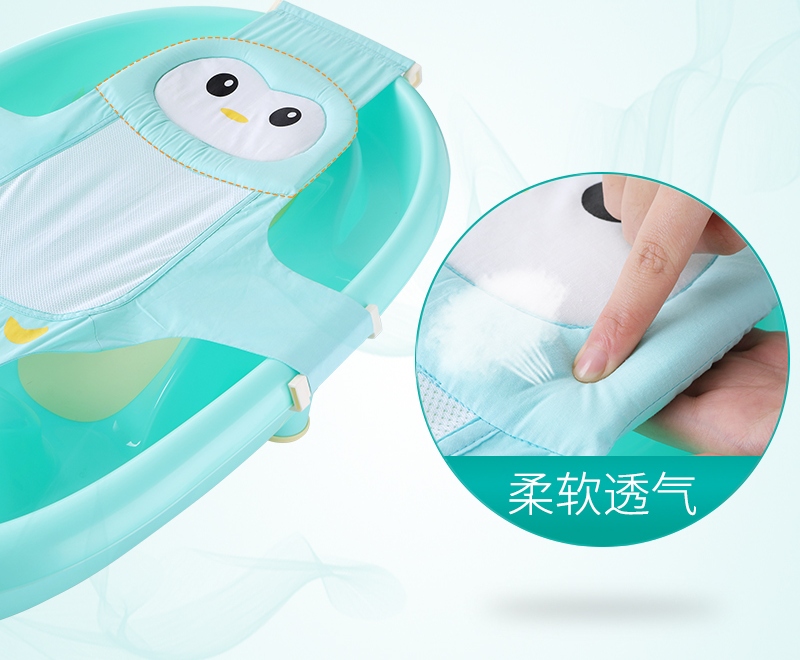 Hamac cadita Little Mom Blue Penguin, 0-12 luni - imagine 5