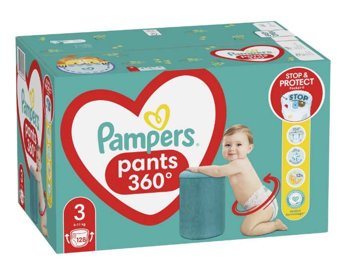 Scutece Pampers Pants M3, 128 buc | Ușor de Folosit - imagine 7