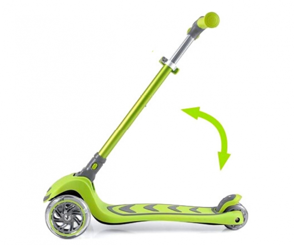 Trotineta Milly Mally Boogie Green cu LED - imagine 2