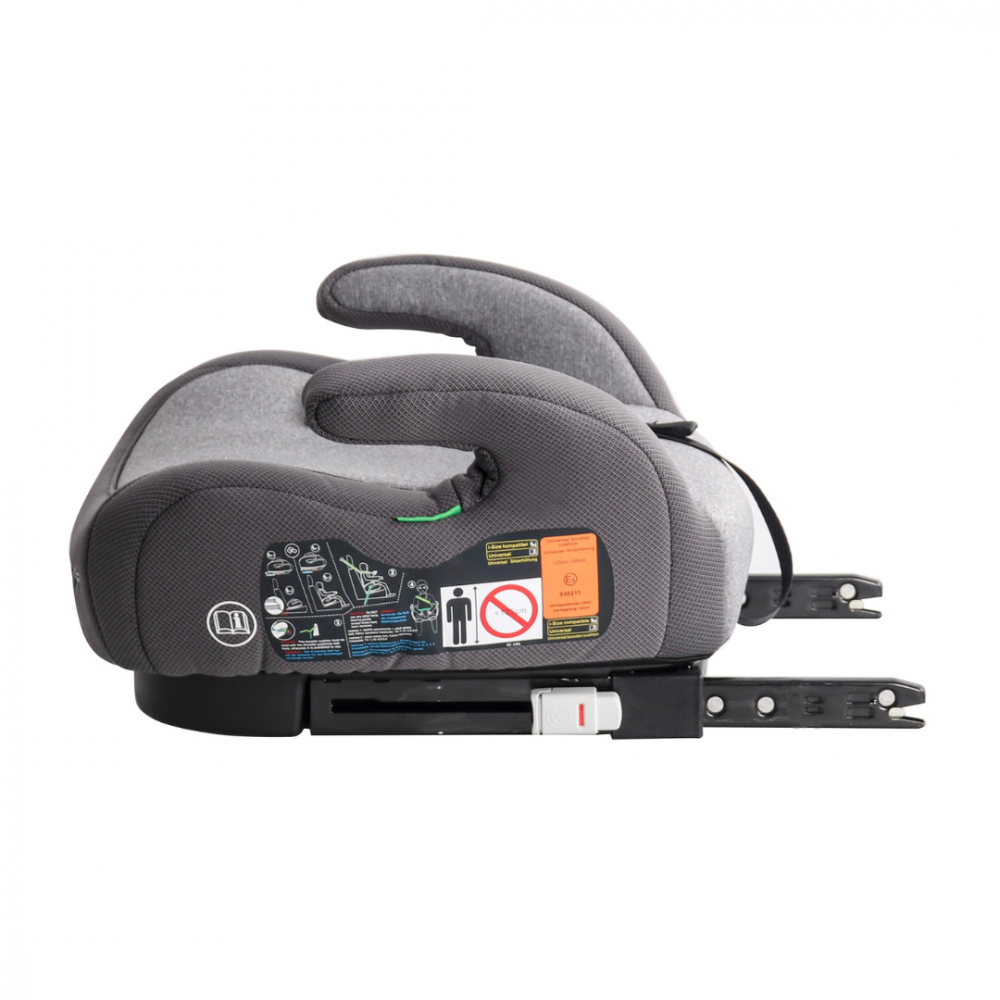 Înăltator Auto BabyGo Bursa IV, ISOFIX, Gri - imagine 4