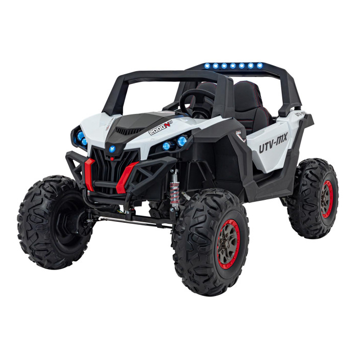 UTV electric pentru 2 copii Buggy MX 2000N 4x4 300W (603B) Alb - Autokids.ro