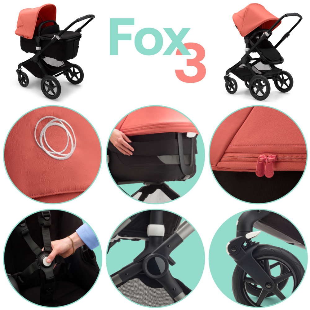 Bugaboo Fox 3 Classic Carucior 2in1 Confort Teren - imagine 5