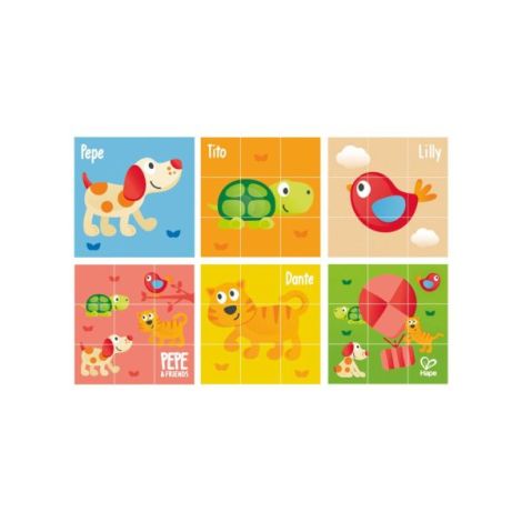 Puzzle Hape Animale 3x3 - Dezvoltare Abilități - imagine 2
