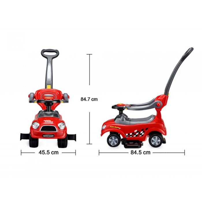 Masinuta Ecotoys Mini Cooper 321 Rosu, 1-3 Ani - imagine 5
