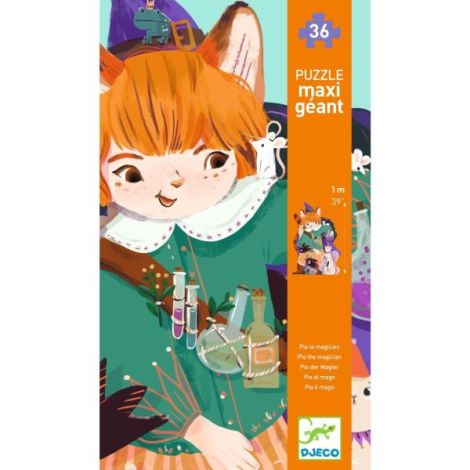 Puzzle Gigant Magicianul Pio, Djeco 36 Piese - imagine 5