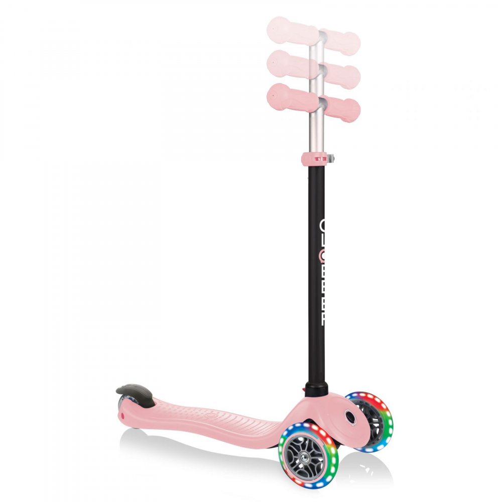 Globber Go-Up Sporty 3in1 Roz Pastel LED - imagine 7