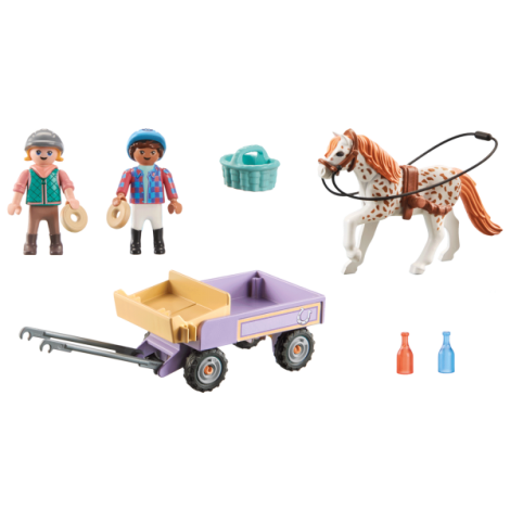 Playmobil Carută cu Ponei - Joc Creativ - imagine 2