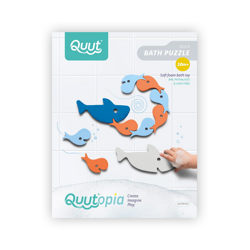 Puzzle Baie Rechinii Quut Toys - Joc Educativ Apă - imagine 6