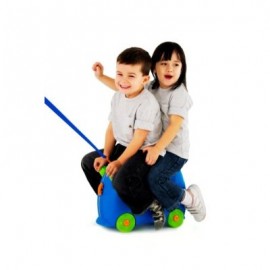 Trunki Terrance Blue | Geamantan copii rezistent, pe roti - imagine 3