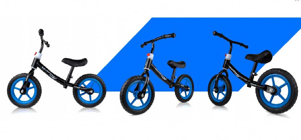 Bicicleta Fără Pedale Malplay Push Sport Blue, 12 Inch - imagine 4