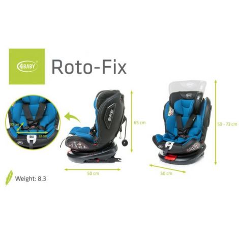 4Baby ROTO-FIX Scaun Auto Rotativ 0-36kg - imagine 6