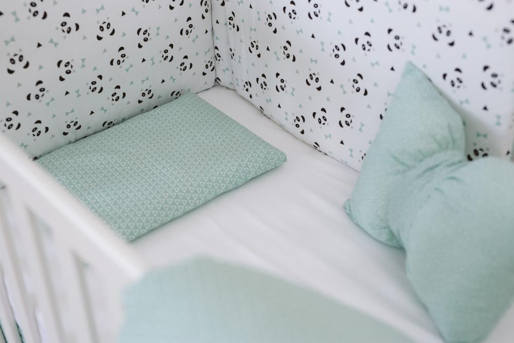 Set Pat Blue Panda Bubaba, 3 Piese, 100% Bumbac - imagine 3