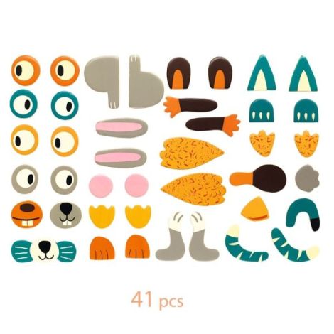 Joc Magnet Animo Djeco - Creativitate Animală - imagine 5