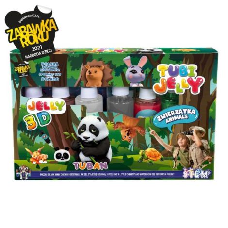 Tuban Set Tubi Jelly 6 Culori Animale - imagine 2