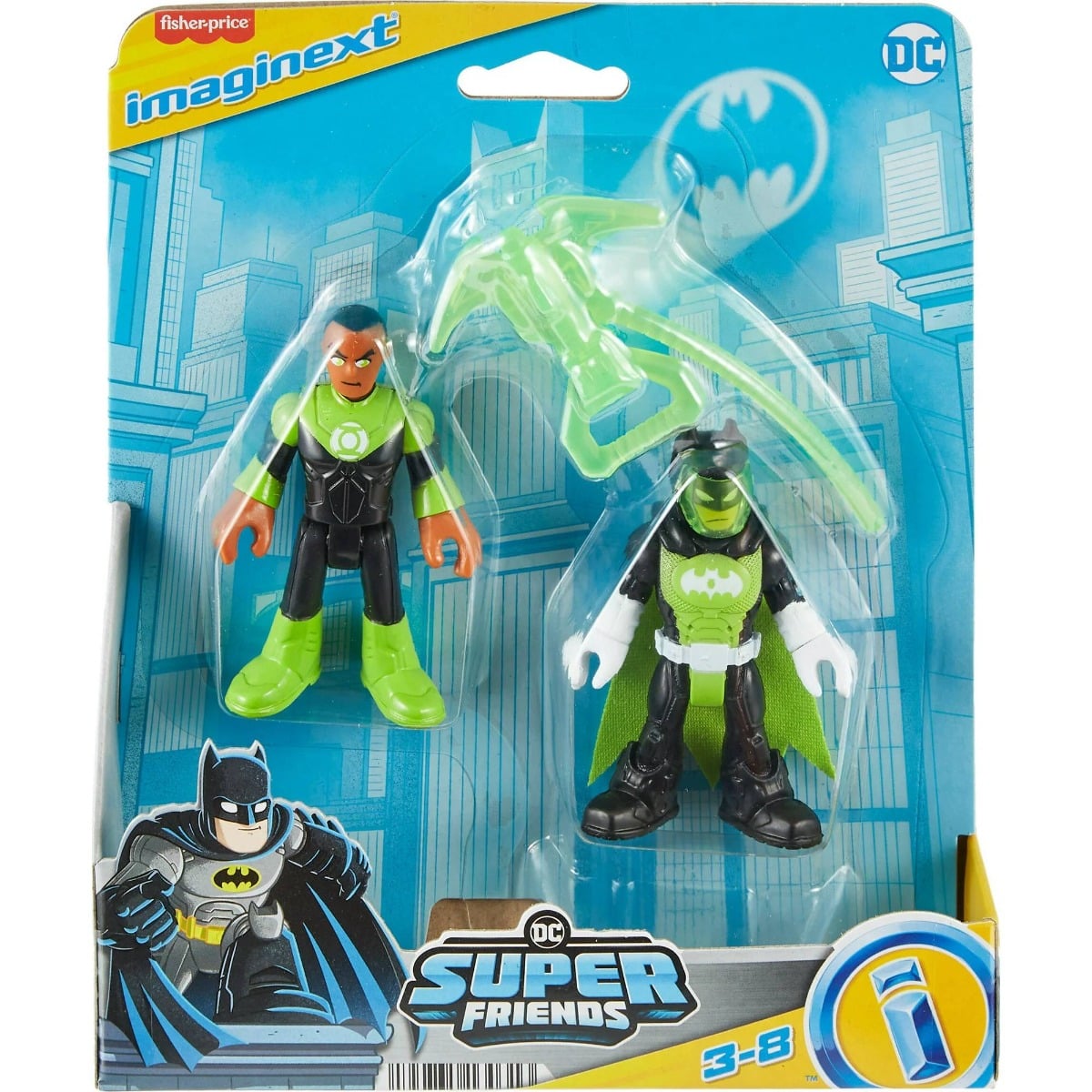 Set 2 Figurine Imaginext: Batman & Green Lantern