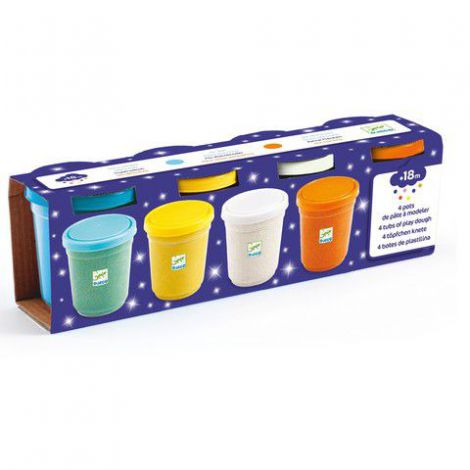 Plastilina Strălucitoare Djeco 4 Culori