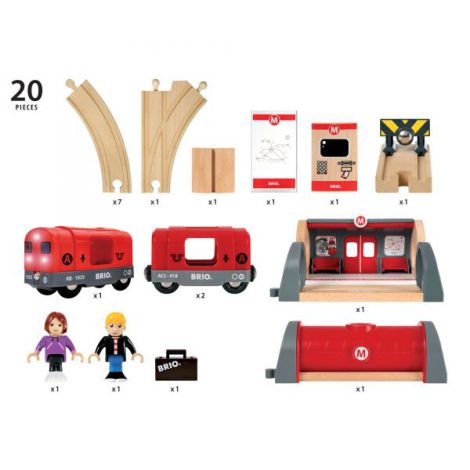 Set Metrou Brio pe Sine | Trenulet Interactiv - imagine 5