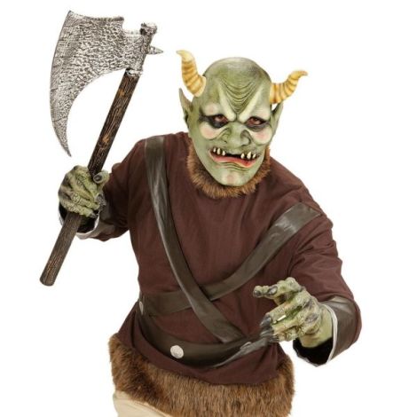 Masca Orc Latex Realistă Widmann | Halloween - imagine 2