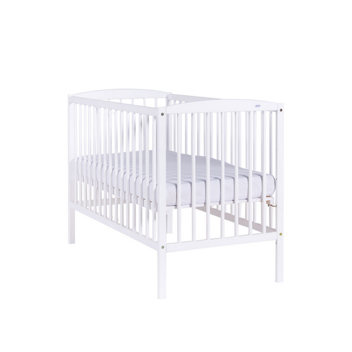 Patut Drewex Clasico Alb + Saltea Cocos, Design Clasic