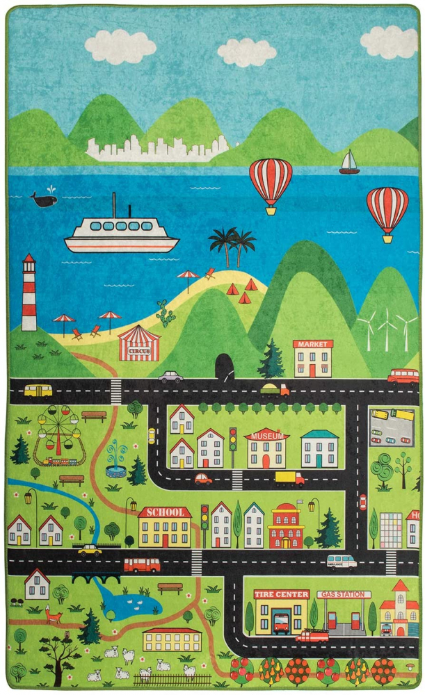 Covor antiderapant Happy City 150x200 cm Chilai - imagine 2