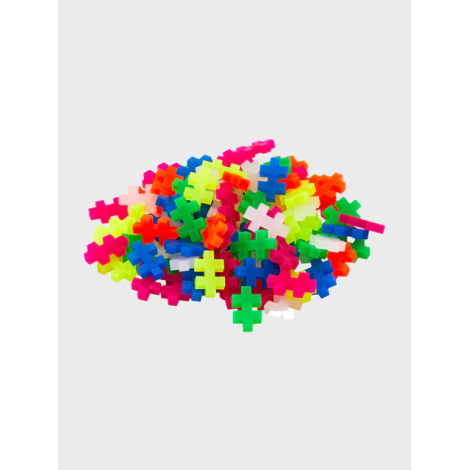 Plus-Plus 100 Piese Neon Mix | Jucarie Constructie STEM - imagine 3