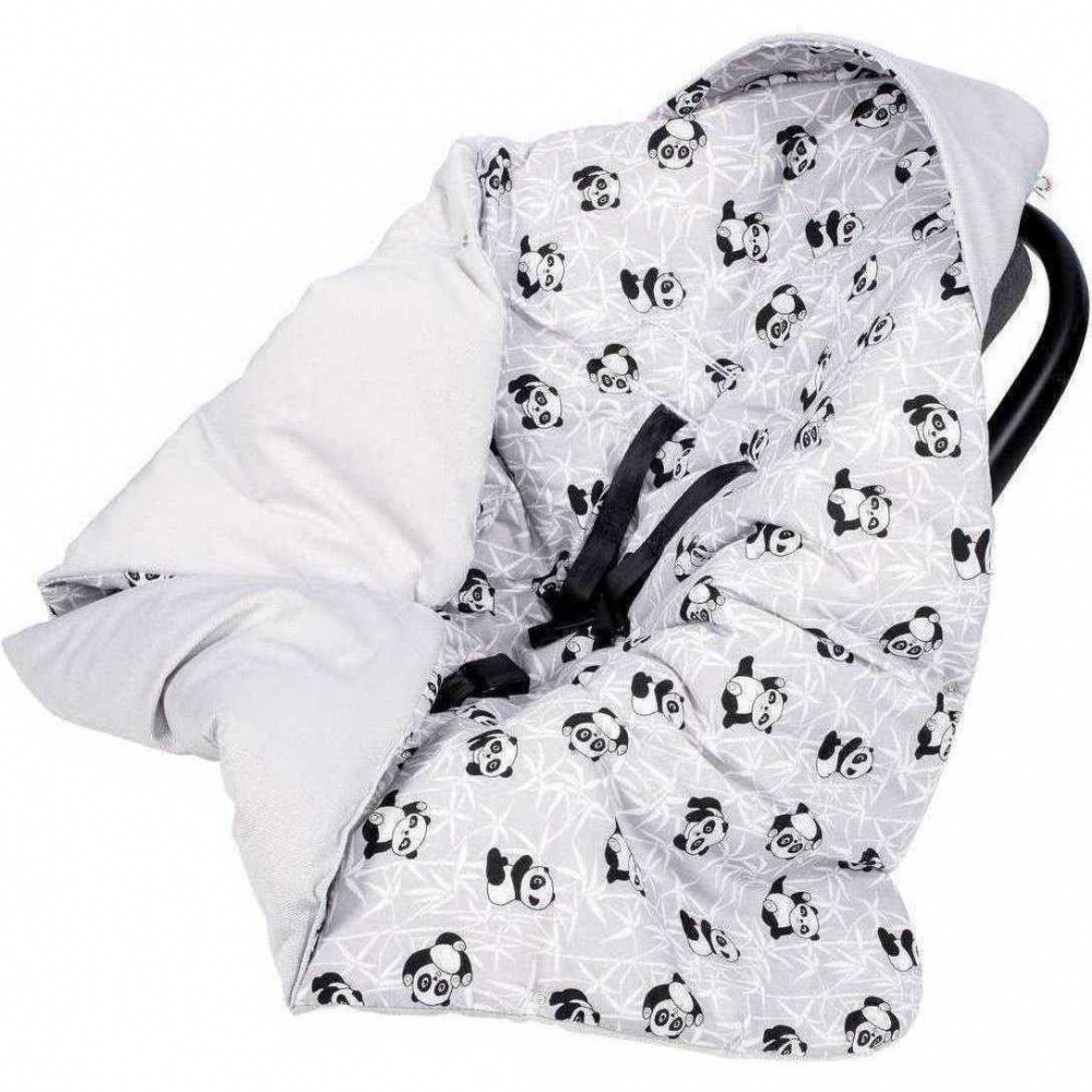 Paturica Infasat Scaun Auto Infantilo Velvet Panda