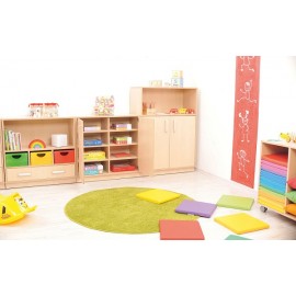 Etajera Flexi D 6 rafturi, mesteacan - Moje Bambino - imagine 6