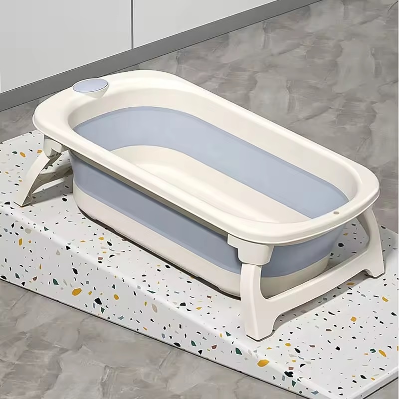 Cădiță Little Mom Blue Pliabilă cu Senzor Temperatură