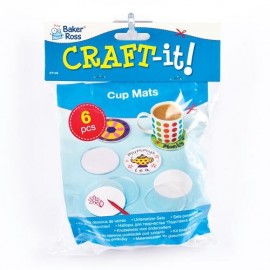 Set 6 Suporturi Pahar Baker Ross de Decorat DiY - imagine 2