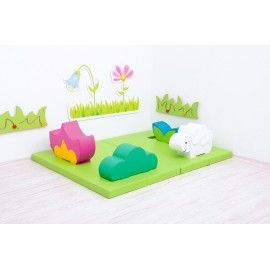 Saltea joacă alveole dreaptă Moje Bambino - imagine 4