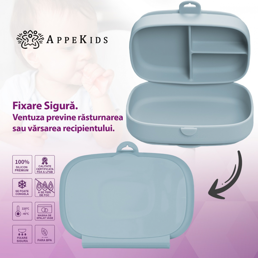 AppeKids Magic Box Aqua Blue - Caserola silicon - imagine 2