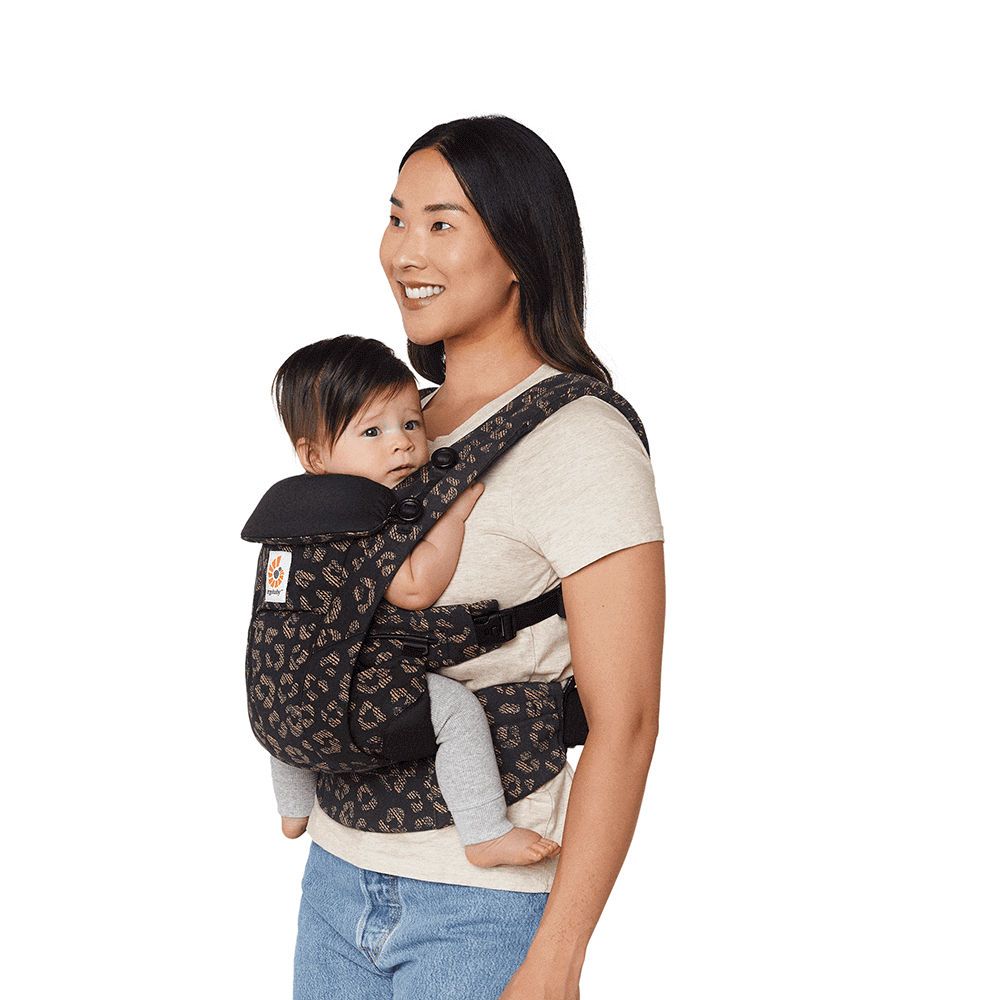 Marsupiu Ergobaby Omni Dream, Black Leopard - imagine 3