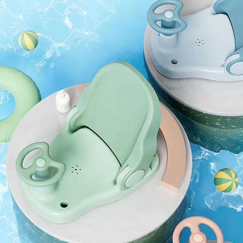 Little Mom Scaun Baie Car Blue Pliabil - imagine 3