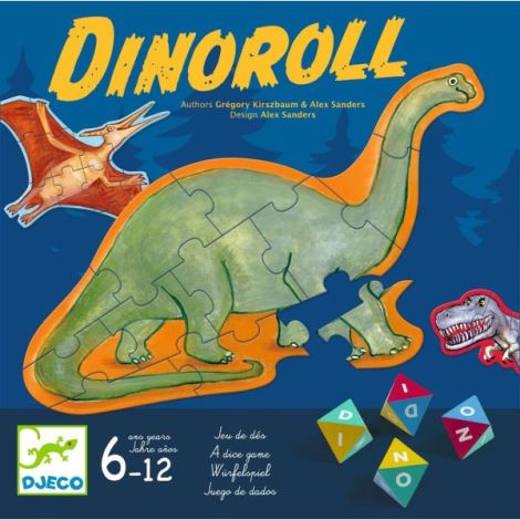 Dinoroll Djeco - Joc Zaruri Dinozaur - imagine 3