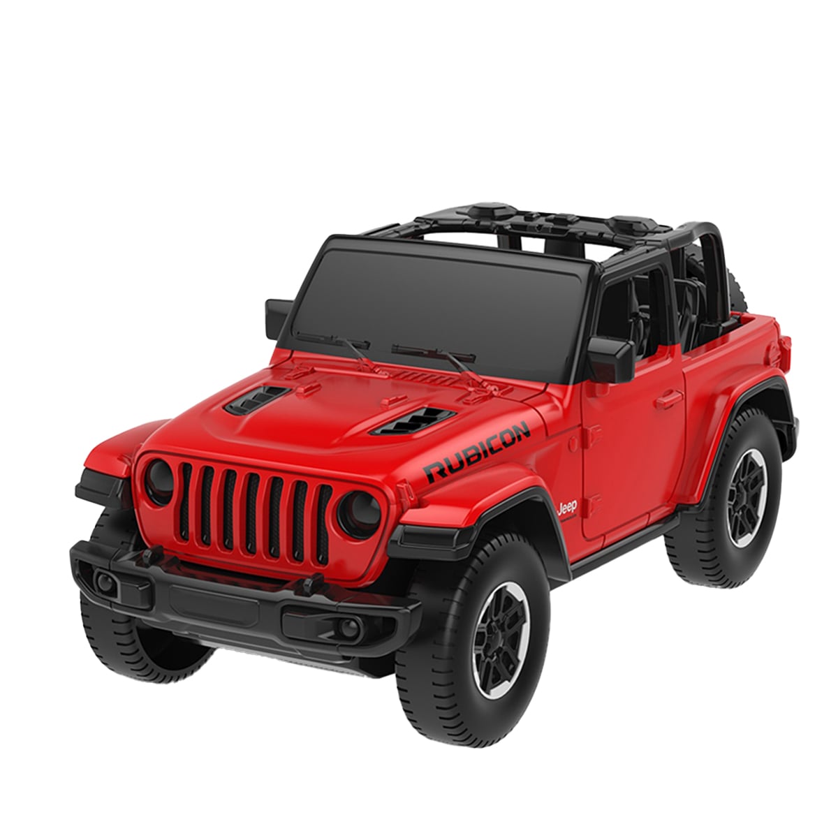 Masinuta Rastar Jeep Wrangler Rubicon, Rosu, 1:43