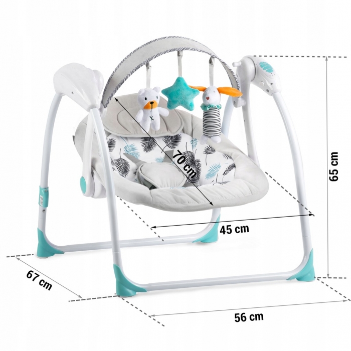Leagan Electric Ricokids 7326 Turcoaz cu Melodii - imagine 7