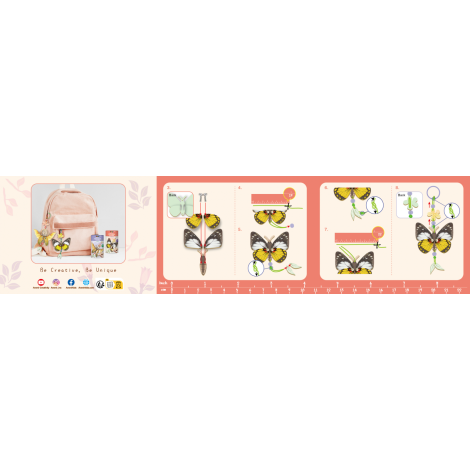 Set Creativ Breloc Fluture Lemn | Avenir - imagine 8