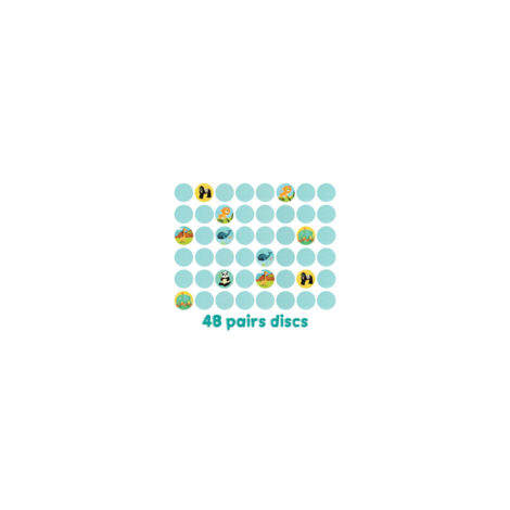 Joc Memorie Animale Boppi | Educativ 48 Piese - imagine 4