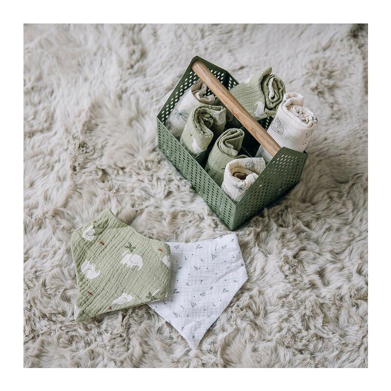 Set 4 Lavete Muselina Bubaba Delicate | GreenBeige - imagine 2