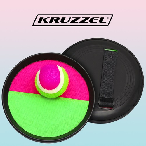 Kruzzel Set Tenis Velcro Copii | Joc Exterior - imagine 2