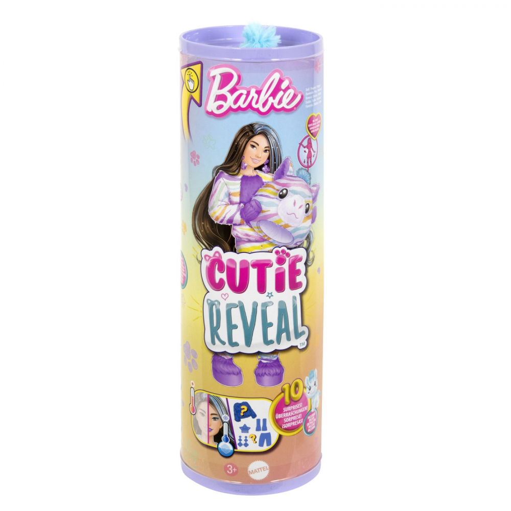 Barbie Cutie Reveal Zebra - 10 Surprize Mattel