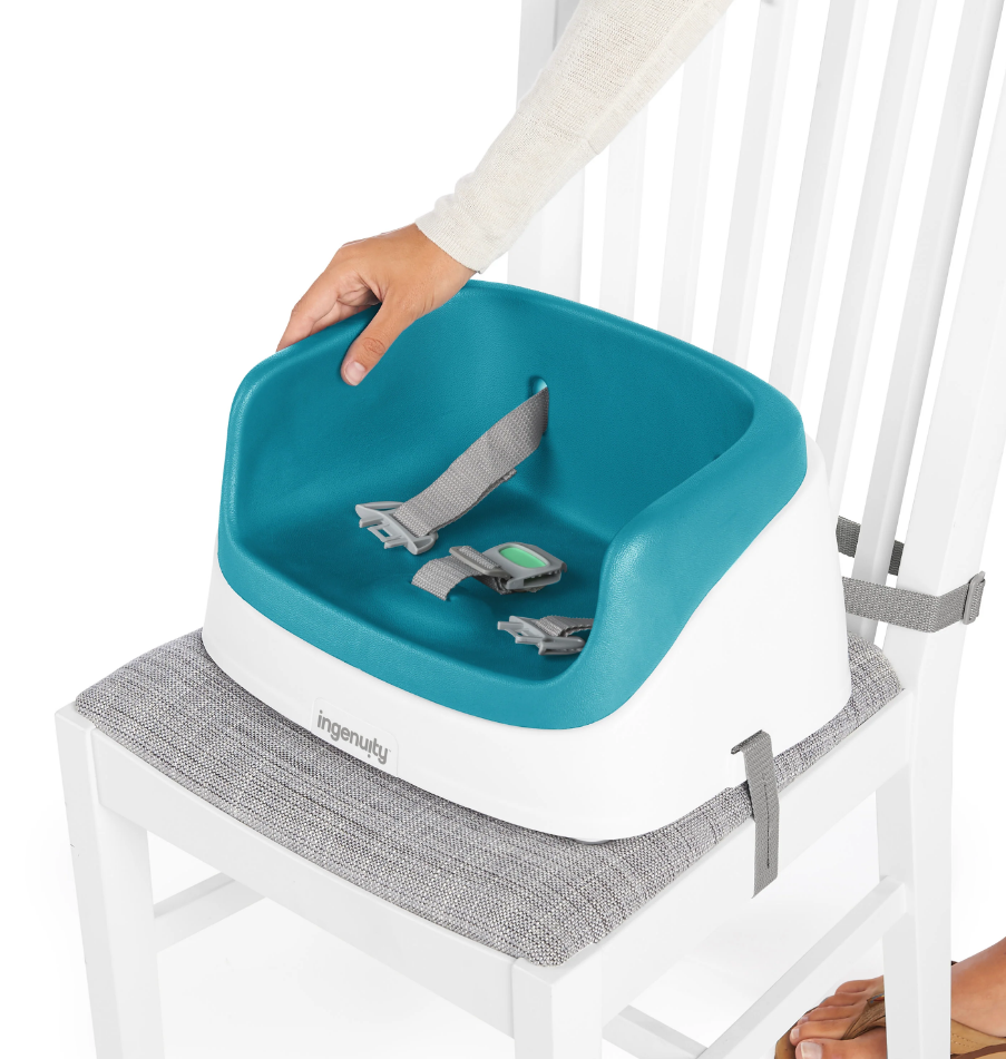 Scaun Booster Ingenuity SmartClean, Albastru - imagine 5