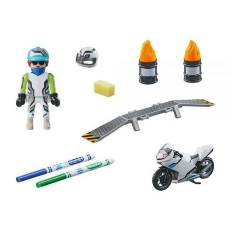 Playmobil Color Motocicleta - Aventură și Creativitate - imagine 4