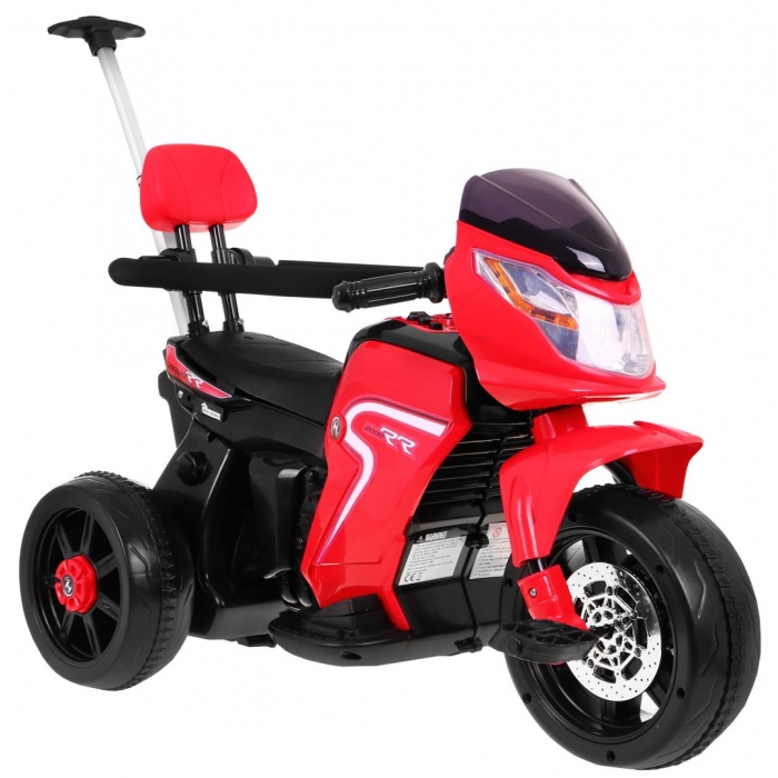Motocicleta Electrica Ramiz Rosu 20W cu Maner - imagine 6
