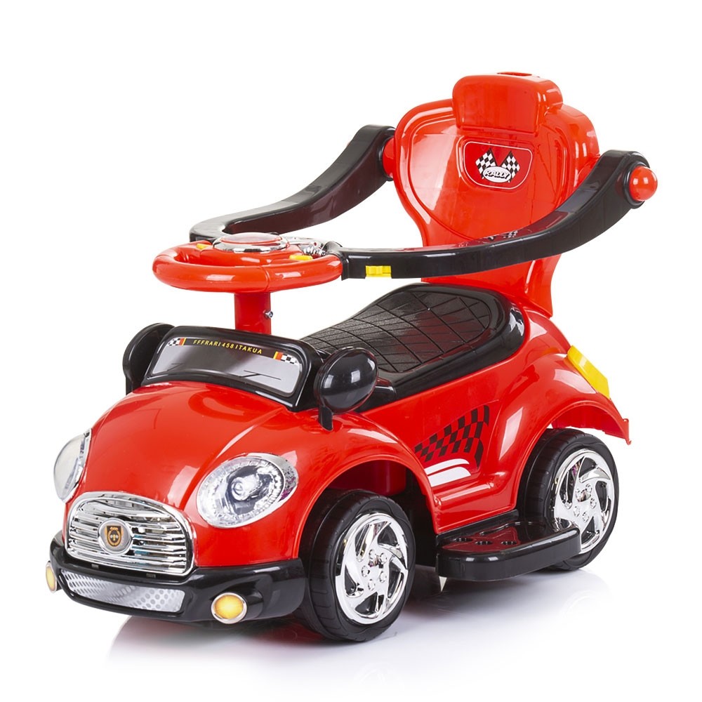 Masinuta Chipolino Super Car Rosie cu Maner - imagine 3