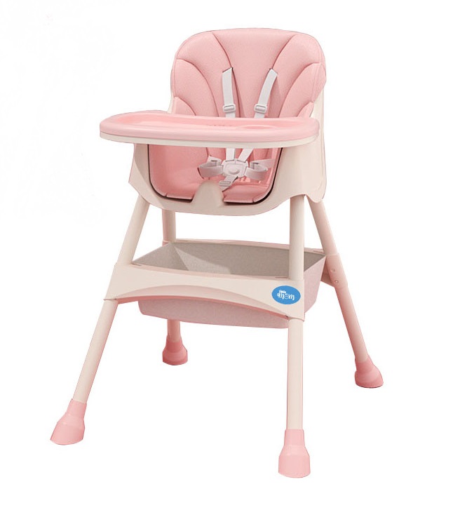 Scaun de masa 2 in 1 Little Mom Modern Pink - imagine 10