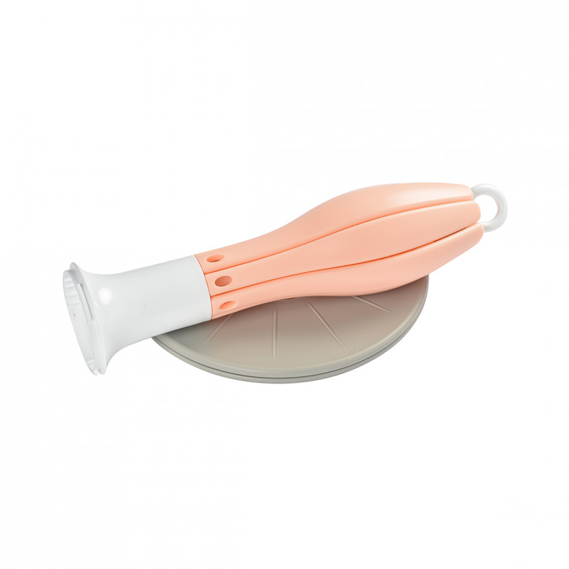 Uscător Biberoane Beaba Floare Pink, Pliabil