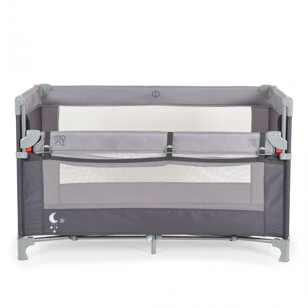 Patut Pliabil Moni Next Level Grey cu Saltea - imagine 7