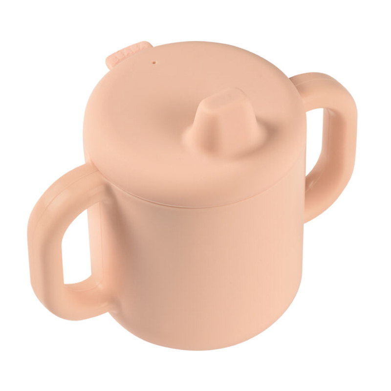 Cană antrenament silicon Beaba Pink - imagine 3