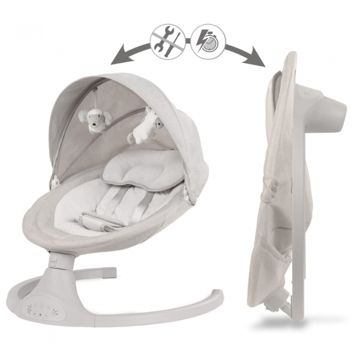 Leagan Electric Kidwell Luxi 2in1, Light Melange - imagine 6